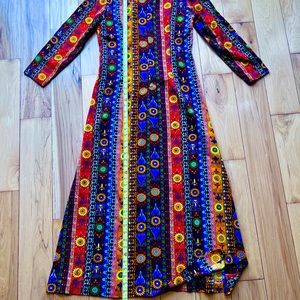 Womens hippie dress- homemade & vintage. Great Halloween Costume
